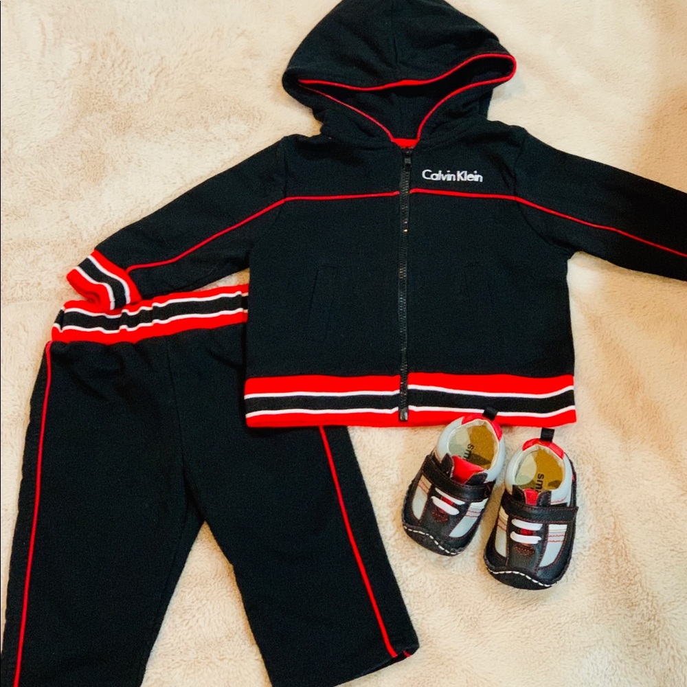 Baby 6-9 Month Calvin Klein Outfit. Like New